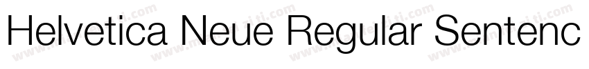Helvetica Neue Regular Sentence Cas字体转换